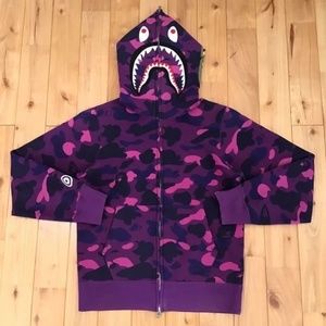 Purple Bathing Ape Hoodie